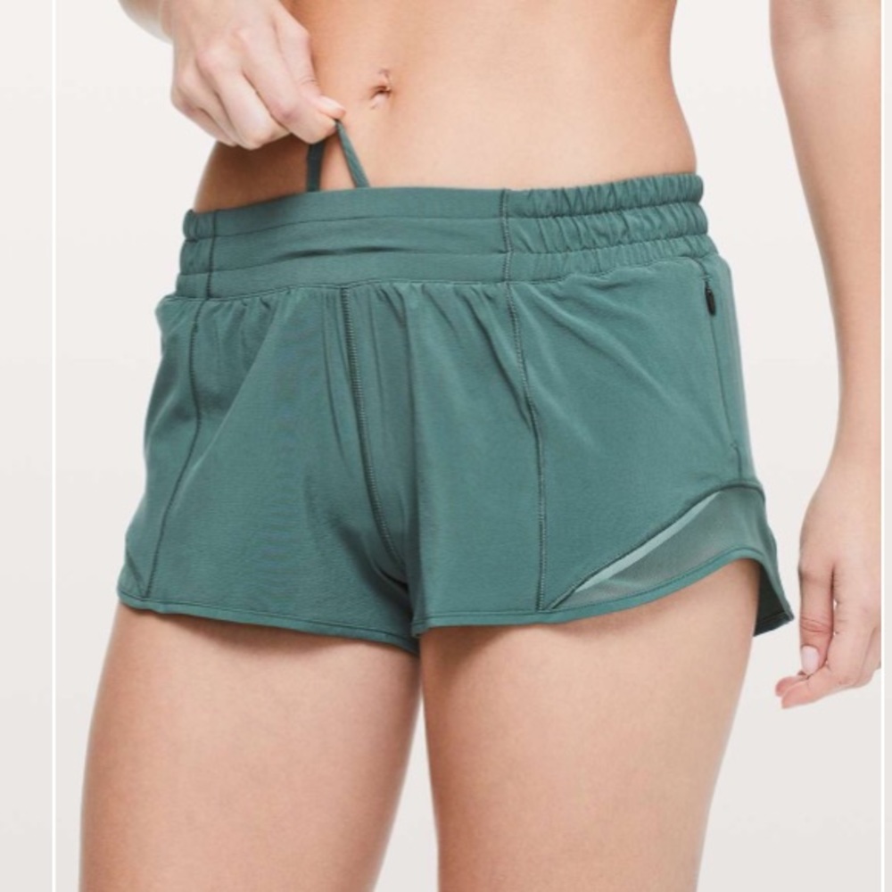 Lululemon Sage Green Hotty Hot Short 2.5